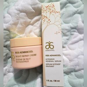 Arbonne RE9 night cream and serum